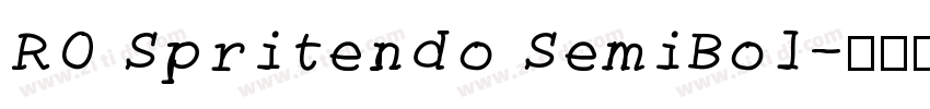 RO Spritendo SemiBol字体转换